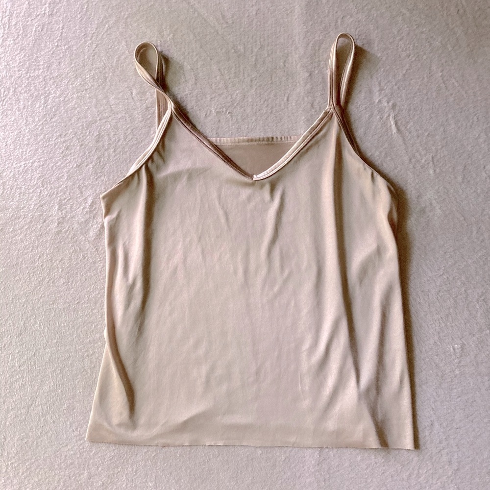 Gold silky top